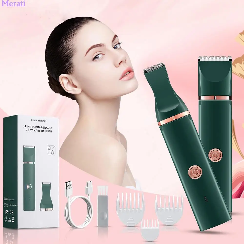 2 In 1 Electric Shaver Hair Removal Painless Epilator Body Razor for Leg Armpit Bikini Hair Trimmer Waterproof Women Epilator
2 In 1 Electric Shaver Hair Removal Painless Epilator Body Razor for Leg Armpit Bikini Hair Trimmer Waterproof Women Epilator