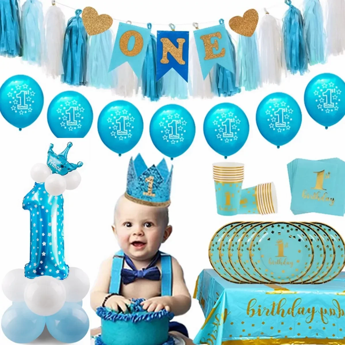 One Year Birthday Boy Baby Shower Birthday Party Decoration 1st Birthday Party Supplies 1 Year Old Crown 1 Birthday Decor
One Year Birthday Boy Baby Shower Birthday Party Decoration 1st Birthday Party Supplies 1 Year Old Crown 1 Birthday Decor