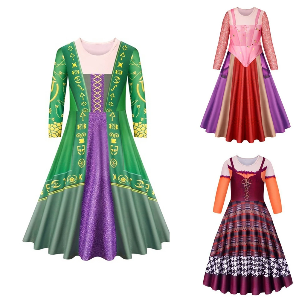 Hocus Pocus 2 Winifred Sanderson Girl Dress Cloak Halloween Costumes Kid Maid Witch Cosplay Anime Suits Carnival Robe Fantasia
Hocus Pocus 2 Winifred Sanderson Girl Dress Cloak Halloween Costumes Kid Maid Witch Cosplay Anime Suits Carnival Robe Fantasia