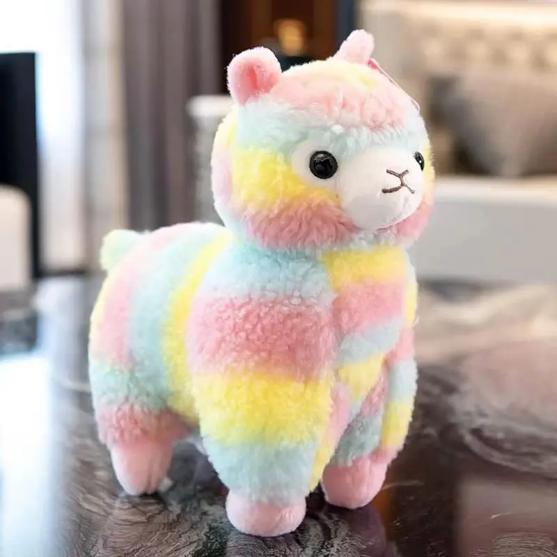 25cm Cute Alpaca Plush Toy Cartoon Animal Kawaii Rainbow Horse Doll Xmas Gift Party Decor Birthday Gift for Kids Children
25cm Cute Alpaca Plush Toy Cartoon Animal Kawaii Rainbow Horse Doll Xmas Gift Party Decor Birthday Gift for Kids Children