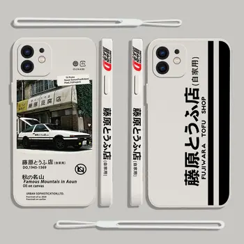 애니메이션 이니셜 D 전화 케이스, 삼성 갤럭시 S23 S22 S21 S20 울트라 플러스 FE S10 S9 노트 20 10 플러스 실리콘 커버
