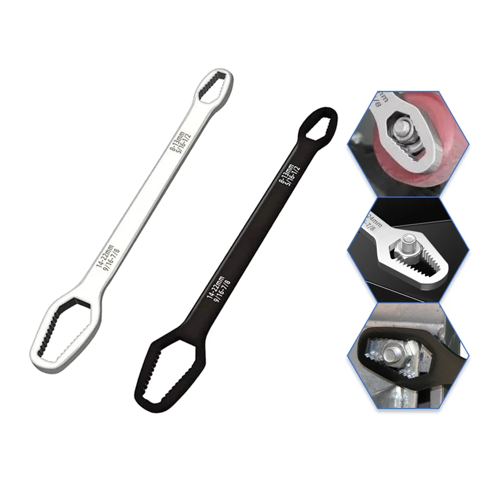 Double-Head Torx wrench Multi-purpose Universal Wrench 8-22mm Length 270mm Self-tightening Adjustable Torx Spanner Hand Tools
Double-Head Torx wrench Multi-purpose Universal Wrench 8-22mm Length 270mm Self-tightening Adjustable Torx Spanner Hand Tools