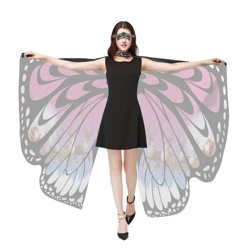 Женский костюм с крыльями бабочки, накидка-бабочка с повязкой на голову
Женский костюм с крыльями бабочки, накидка-бабочка с повязкой на голову