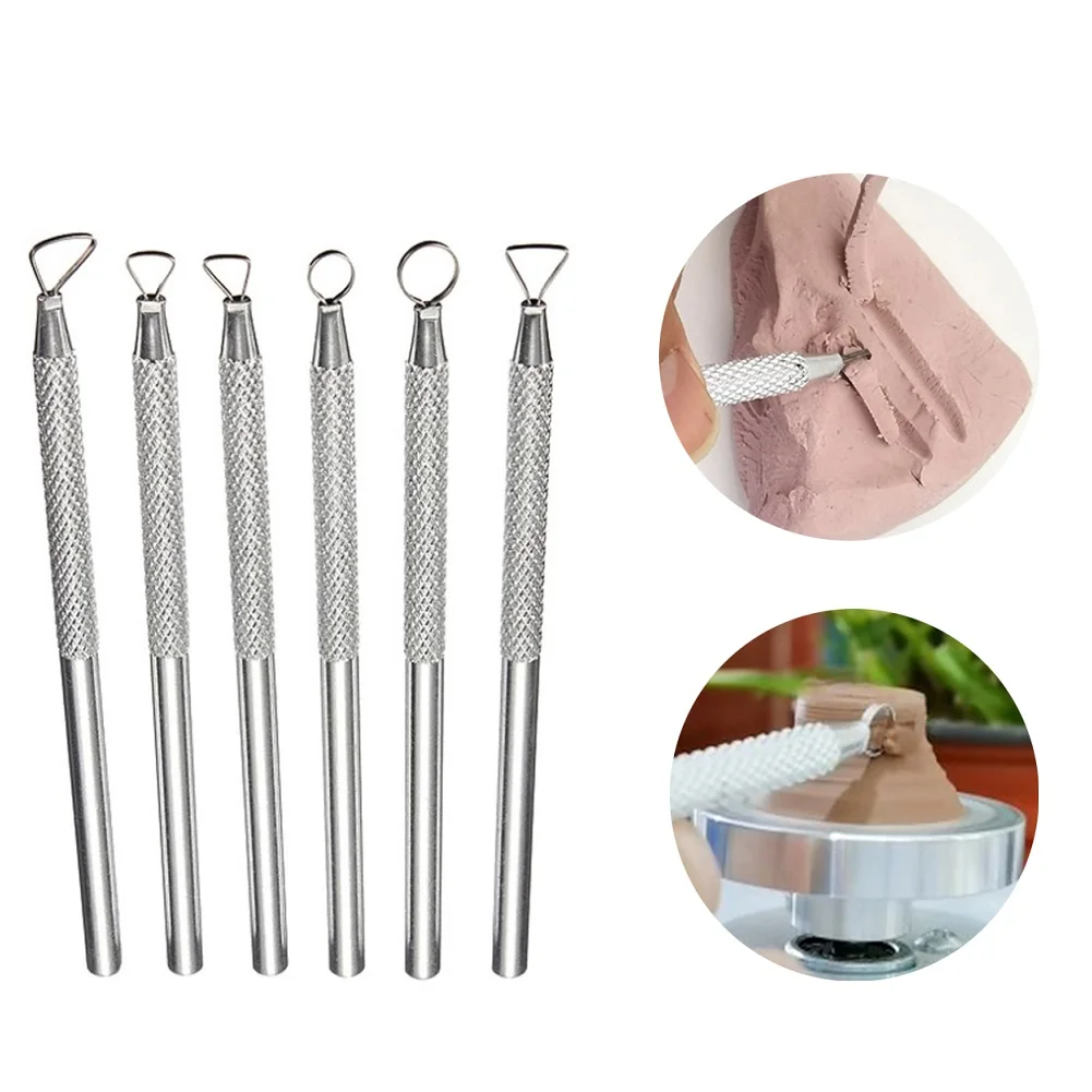 6PCS Polymer Clay Tool Pottery Ceramic Ribbon Sculpting Tool Clay Caving Scraper For Embossing Clay Ceramic Hand Tools
6PCS Polymer Clay Tool Pottery Ceramic Ribbon Sculpting Tool Clay Caving Scraper For Embossing Clay Ceramic Hand Tools