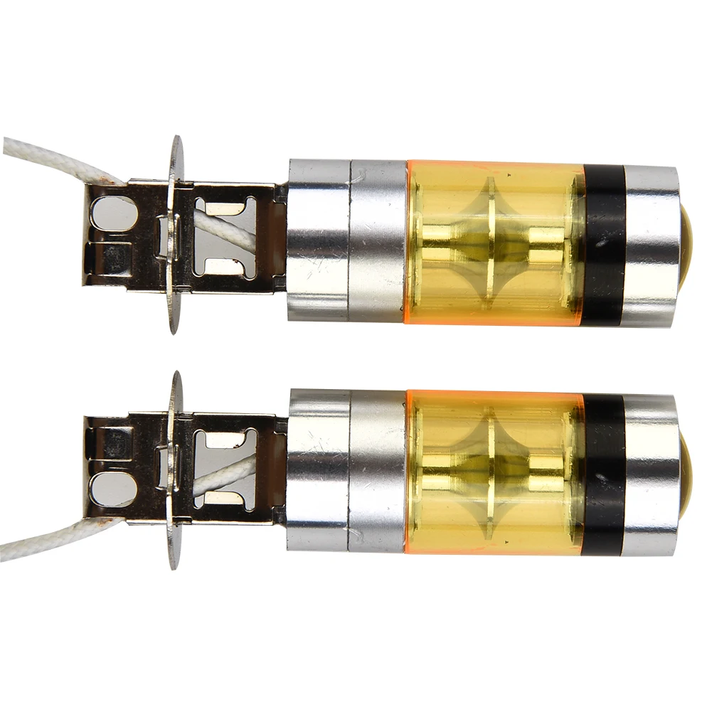 2pcs Car 100W LED Super Bright Car Fog Light Taillight Bulb Yellow 12-24V LED Bulbs For H3 2828SMD
2pcs Car 100W LED Super Bright Car Fog Light Taillight Bulb Yellow 12-24V LED Bulbs For H3 2828SMD