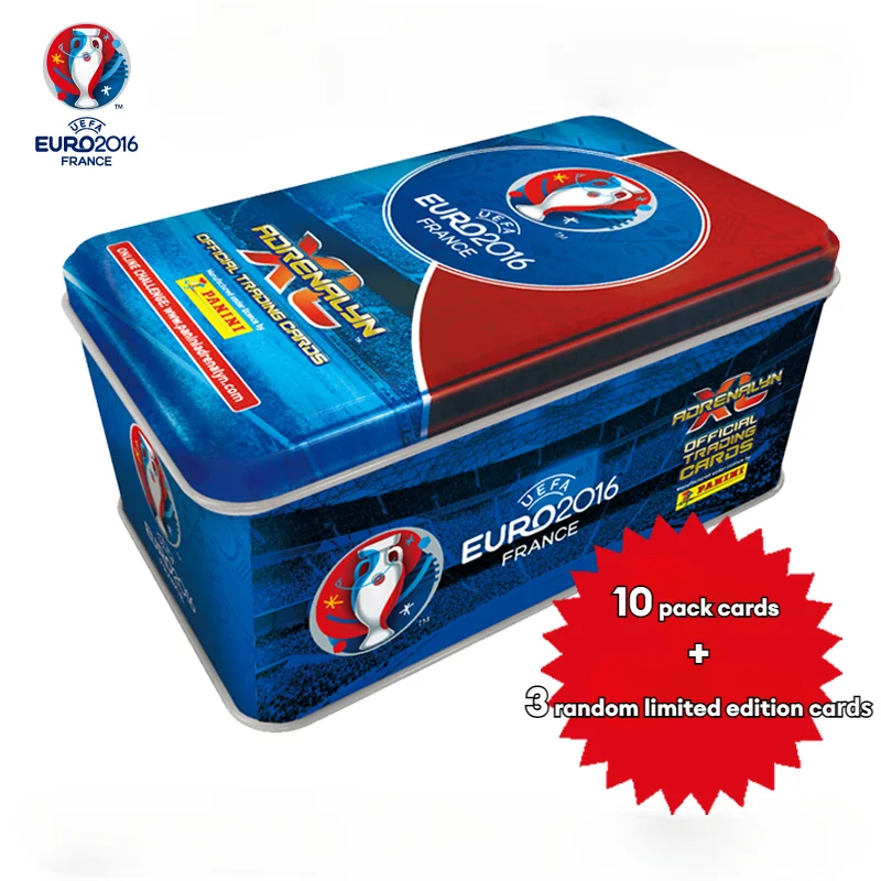 PANINI 2016, официальная Европейская Кубка, звездная карта, железная коробка, ограниченная карта, фотоколлекция
PANINI 2016, официальная Европейская Кубка, звездная карта, железная коробка, ограниченная карта, фотоколлекция