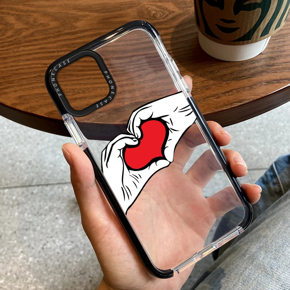 Hand Love Heart Phone Case for iPhone 14ProMax 13Pro 12ProMax Transparent Soft Cover for iPhone 14 14Plus 11 Pro Max Capinha
Hand Love Heart Phone Case for iPhone 14ProMax 13Pro 12ProMax Transparent Soft Cover for iPhone 14 14Plus 11 Pro Max Capinha