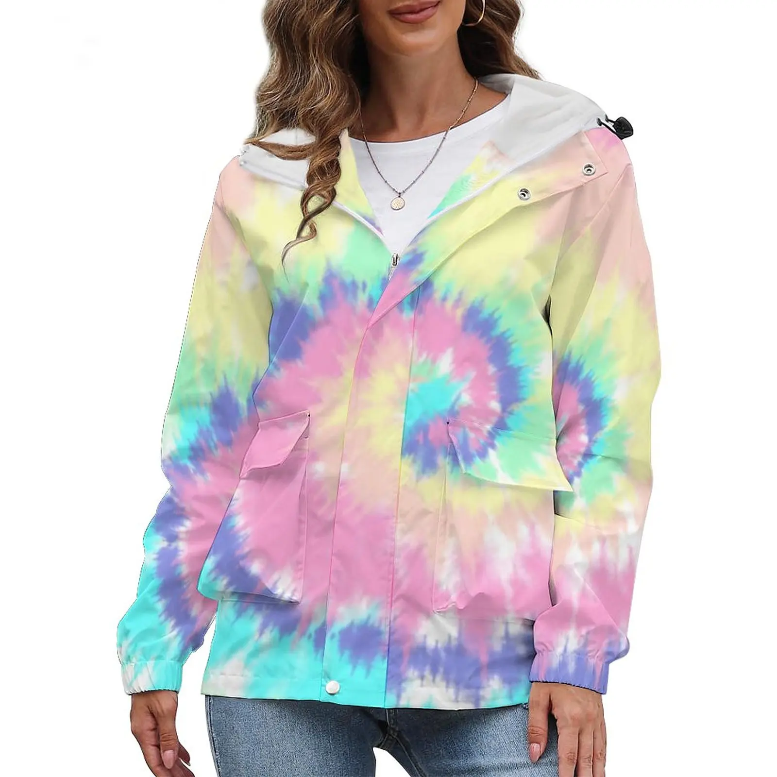 Tie Dye Rainbow Thick Warm Jackets Winter Colorful Print Aesthetic Hooded Casual Coats Women Jacket Graphic Oversized Clothing
Tie Dye Rainbow Thick Warm Jackets Winter Colorful Print Aesthetic Hooded Casual Coats Women Jacket Graphic Oversized Clothing
