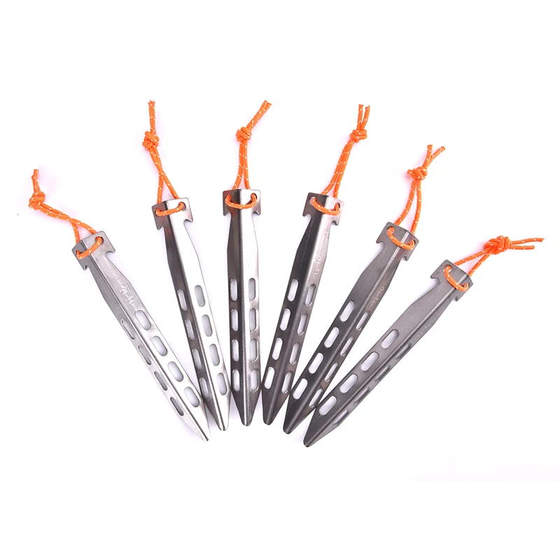 1pc Titanium Tent Stakes Lightweight Snowfield Heavy Duty V Shape Metal Not Rust Tent Nails Pegs For Outdoor Camping Hiking
1pc Titanium Tent Stakes Lightweight Snowfield Heavy Duty V Shape Metal Not Rust Tent Nails Pegs For Outdoor Camping Hiking