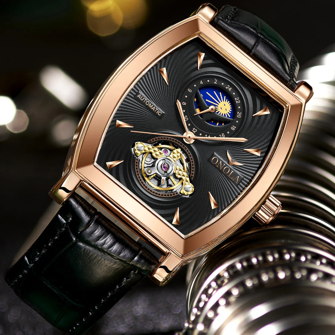 ONOLA Luxury Design Automatic Watch Business Waterproof Genuine Leather Band Skeleton Men Mechanical Wristwatches
ONOLA Luxury Design Automatic Watch Business Waterproof Genuine Leather Band Skeleton Men Mechanical Wristwatches