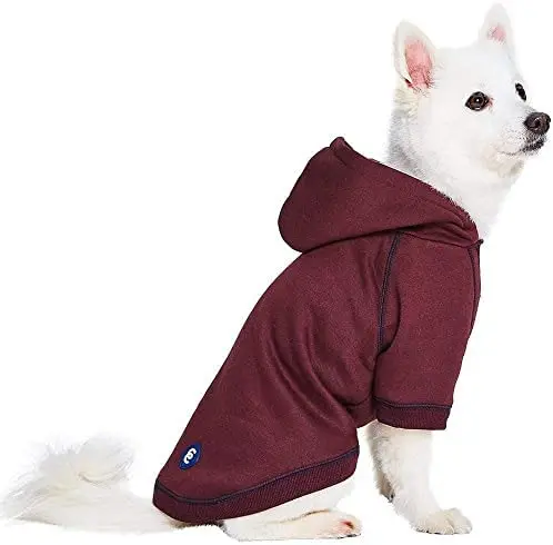 Pet Essentials Soft & Comfy Better Basic Cotton Blend Dog Hoodie Sweatshirt in Burgundy Red, Back Length 16"
Pet Essentials Soft & Comfy Better Basic Cotton Blend Dog Hoodie Sweatshirt in Burgundy Red, Back Length 16"