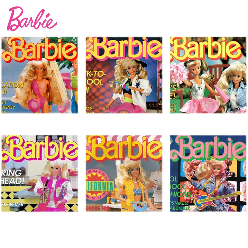 6pcs Vintage Series Barbie Doll Retro Magazine Cover Postcard Wall Stickers Decorations DIY Room Accessories Toys for Girls Gift
6pcs Vintage Series Barbie Doll Retro Magazine Cover Postcard Wall Stickers Decorations DIY Room Accessories Toys for Girls Gift