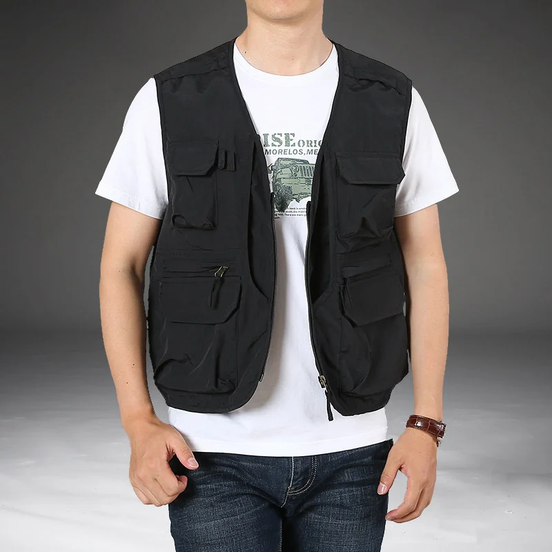 M-6XL Men's Sleeveless Vest Jacket coat Tactical Waistcoat Multi-pockets Fishing Photography Mountaineering Hiking Clothes
M-6XL Men's Sleeveless Vest Jacket coat Tactical Waistcoat Multi-pockets Fishing Photography Mountaineering Hiking Clothes