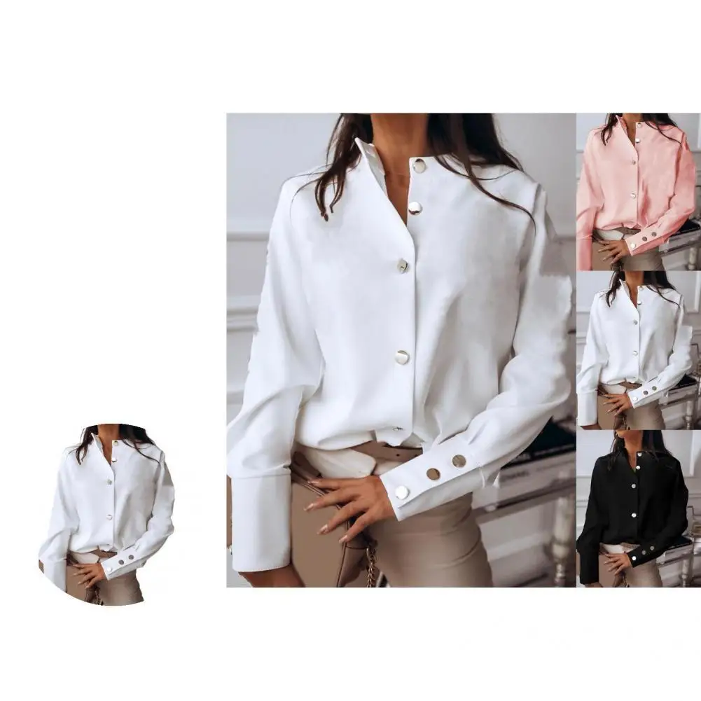 Casual Shirt Chic Long Sleeve Elegant Pure Color Single Breasted Autumn Shirt Female Clothing Fashion Shirt Fashion Shirt
Casual Shirt Chic Long Sleeve Elegant Pure Color Single Breasted Autumn Shirt Female Clothing Fashion Shirt Fashion Shirt