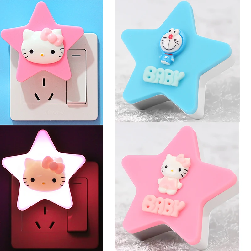 Мультяшный светодиодный индукционный ночной Светильник HelloKittys, креативный Ночной светильник с американской вилкой, подарки для детей/малы...
Мультяшный светодиодный индукционный ночной Светильник HelloKittys, креативный Ночной светильник с американской вилкой, подарки для детей/малы...