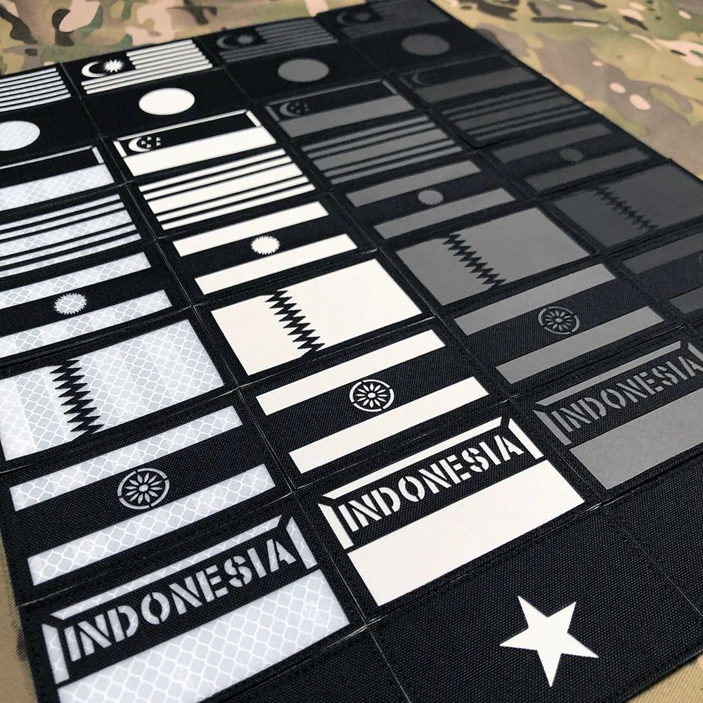 Laser Black Cut IR IFF Infrared Reflection Luminous Ndia Malaysia Japan Qatar Argentina Singapore Thailand Flag Patch
Laser Black Cut IR IFF Infrared Reflection Luminous Ndia Malaysia Japan Qatar Argentina Singapore Thailand Flag Patch