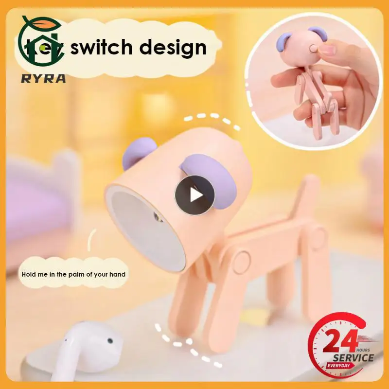 Mini Cute Pet Light Dog Lamp Creative LED Night Light Festival Gift Cartoon Pet Folding Table Lamp For Kids Room Bedside Decor
Mini Cute Pet Light Dog Lamp Creative LED Night Light Festival Gift Cartoon Pet Folding Table Lamp For Kids Room Bedside Decor