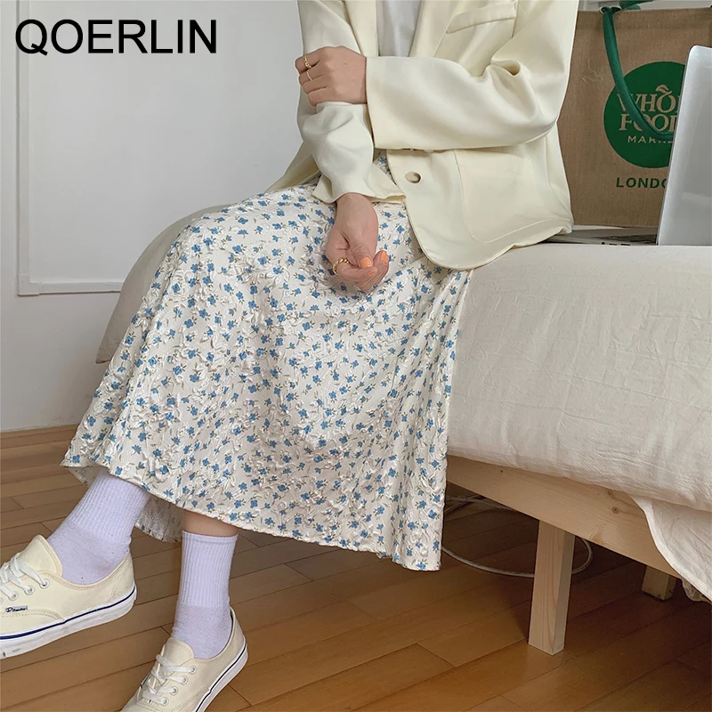Жаккардовая юбка QOERLIN, весенне-летняя новая юбка с высокой талией и эластичным поясом, трапециевидная юбка средней длины с цветочным принто...
Жаккардовая юбка QOERLIN, весенне-летняя новая юбка с высокой талией и эластичным поясом, трапециевидная юбка средней длины с цветочным принто...