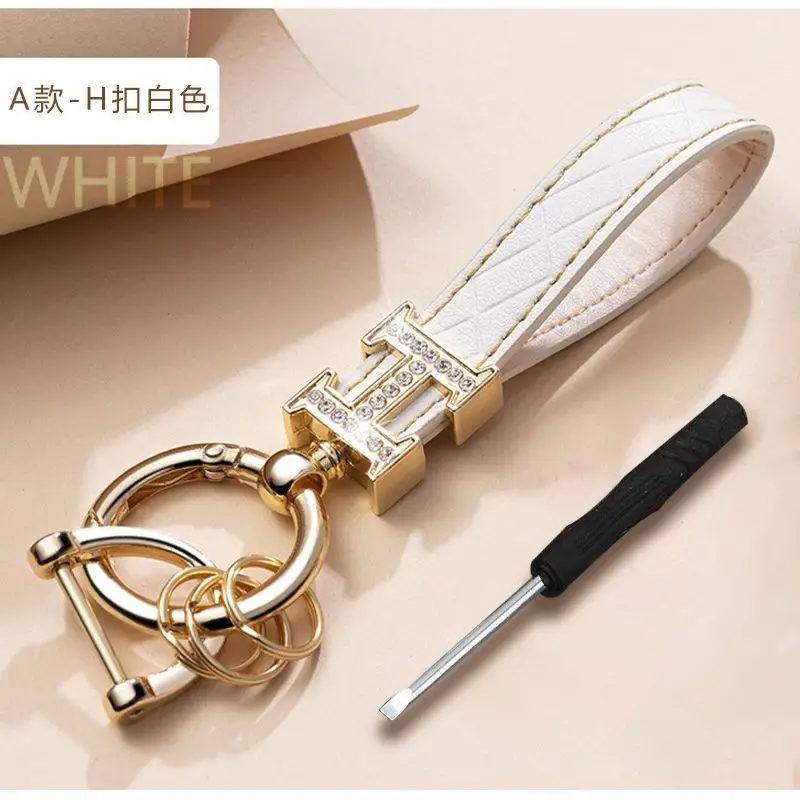 Leather Car Keychain Pendant for Both Men and Women Zinc Alloy Buckle Hardware Horseshoe Accessories Keyring Cord Holder
Leather Car Keychain Pendant for Both Men and Women Zinc Alloy Buckle Hardware Horseshoe Accessories Keyring Cord Holder