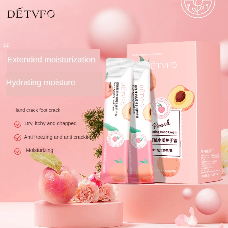 20PCS/BOX Peach Hand Cream Moisturizing Oil Control Whitening Nourishing Anti Chapping Crack Anti Dry Skin Hand Care
20PCS/BOX Peach Hand Cream Moisturizing Oil Control Whitening Nourishing Anti Chapping Crack Anti Dry Skin Hand Care
