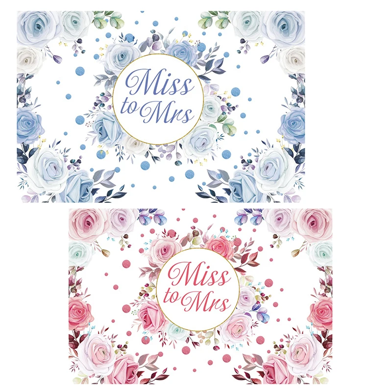Miss to Mrs Background Banner Pink Rose/Blue Rose Miss to Mrs Happy Party Decorations
Miss to Mrs Background Banner Pink Rose/Blue Rose Miss to Mrs Happy Party Decorations