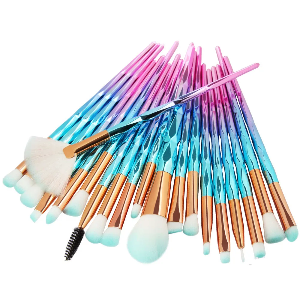 20Pcs Diamond Makeup Brushes Set Powder Foundation Blush Blending Eye shadow Lip Cosmetic Beauty Make Up Brush Pincel Maquiagem
20Pcs Diamond Makeup Brushes Set Powder Foundation Blush Blending Eye shadow Lip Cosmetic Beauty Make Up Brush Pincel Maquiagem