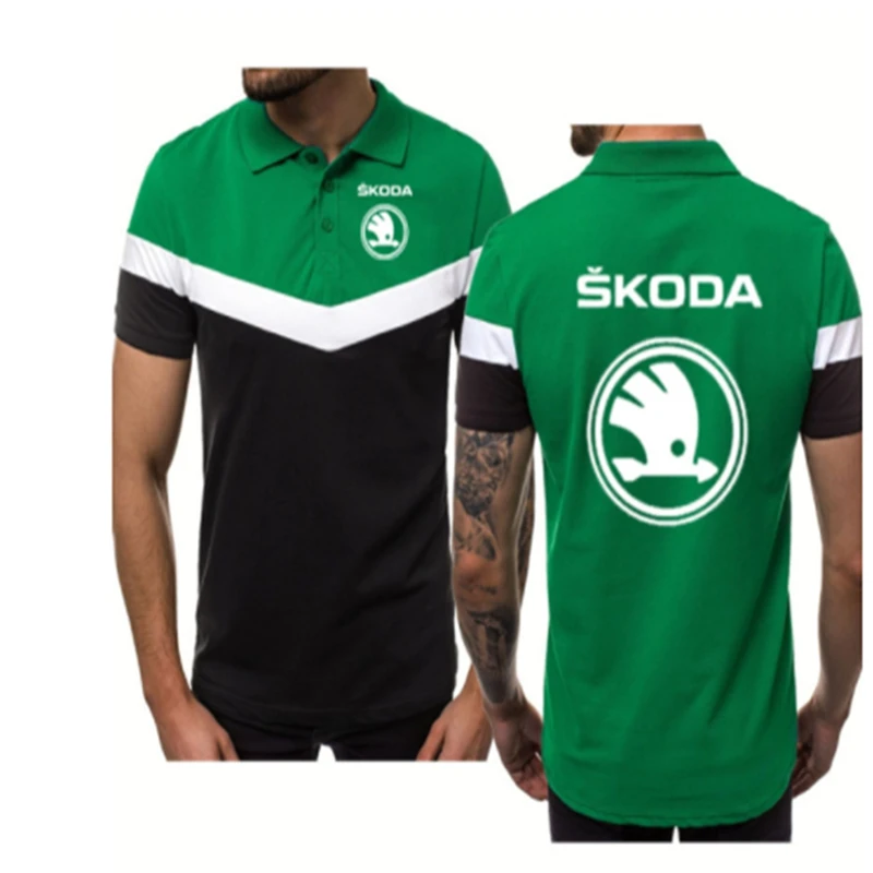 NEW Fashion Summer Men's polo shirt Skoda Logo Splicing Casual short sleeve Cotton GHigh Quality Men's tops
NEW Fashion Summer Men's polo shirt Skoda Logo Splicing Casual short sleeve Cotton GHigh Quality Men's tops