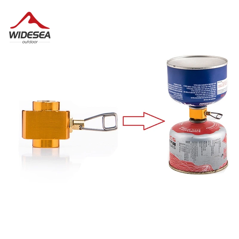 

Widesea Camping Stove Propane Refill Adapter Gas Burner Gas Filling Butane Cylinder Tank LPG Saver Equipment Gas Adapter