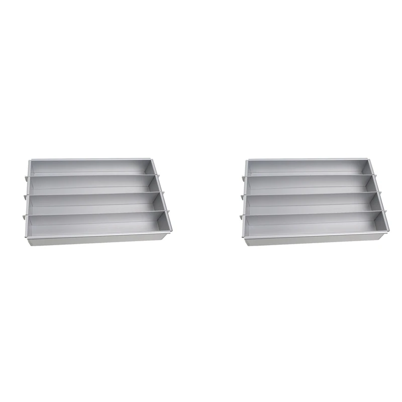 2X Battenberg Battenberg Cake Pan, Commercial Weight Anodised Aluminium, Silver A
2X Battenberg Battenberg Cake Pan, Commercial Weight Anodised Aluminium, Silver A
