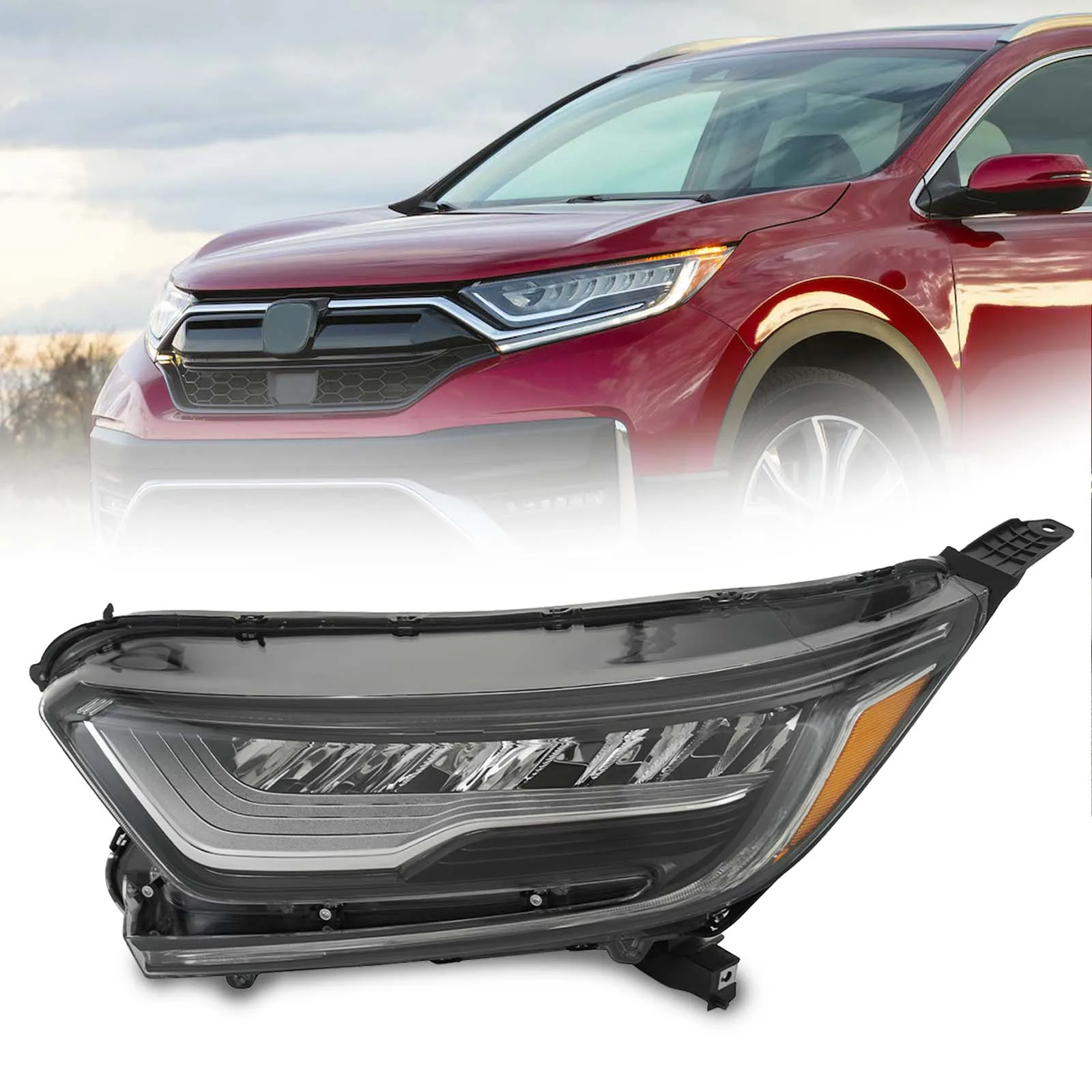 Передняя фара в сборе для 2017-2022 Honda CRV, передняя фара головного света с левой стороны водителя 33150-TLA-A11 
Передняя фара в сборе для 2017-2022 Honda CRV, передняя фара головного света с левой стороны водителя 33150-TLA-A11