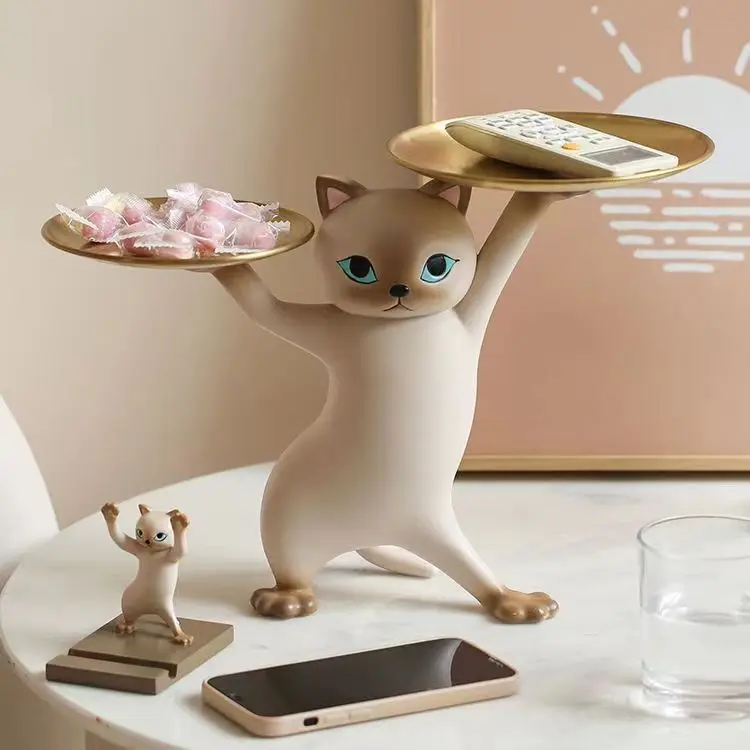 Creative Enchanting Cat Decoration Living Room Home Decoration Entrance Decoration Key Storage Tray New House Housewarming Gift
Creative Enchanting Cat Decoration Living Room Home Decoration Entrance Decoration Key Storage Tray New House Housewarming Gift