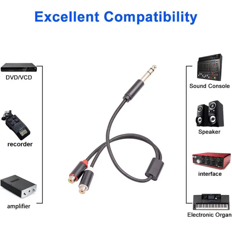 2rca Female Jack Stereo Audio Cable Audio Cable Dual Rca 6.35 Male To Dual Rca Female Splitter Audio Cable Hifi Audio Cable
2rca Female Jack Stereo Audio Cable Audio Cable Dual Rca 6.35 Male To Dual Rca Female Splitter Audio Cable Hifi Audio Cable