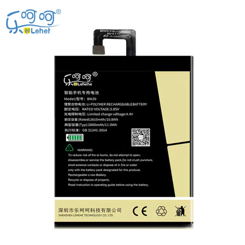 LEHEHE Battery for Xiaomi Mi 5C M5C Mi5C BN20 2860mAh Polymer Smartphone Replacement Batteries with Tools Gifts
LEHEHE Battery for Xiaomi Mi 5C M5C Mi5C BN20 2860mAh Polymer Smartphone Replacement Batteries with Tools Gifts