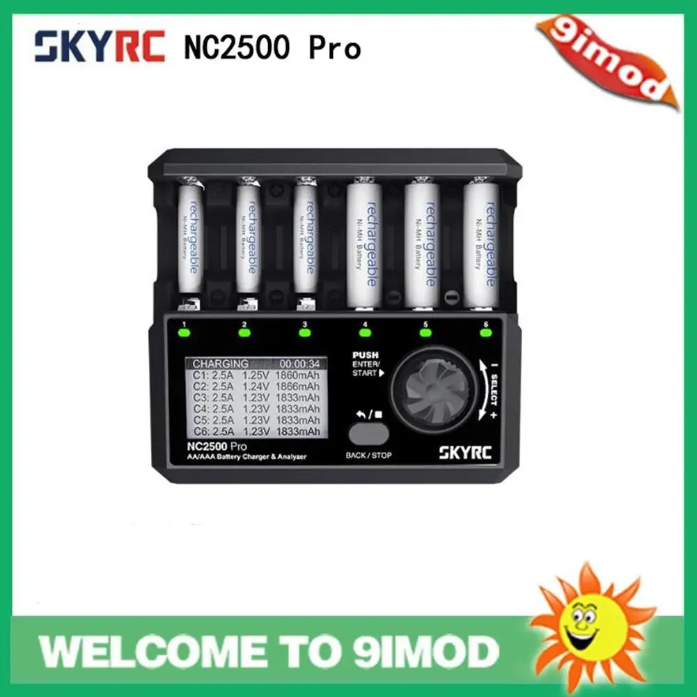 Многофункциональный анализатор зарядного устройства SKYRC NC2500 Pro, устройство для анализа заряда аккумуляторов AA/AAA NiMH/NiCD, 12 В постоянного тока, 3 А, 4 режима работы
Многофункциональный анализатор зарядного устройства SKYRC NC2500 Pro, устройство для анализа заряда аккумуляторов AA/AAA NiMH/NiCD, 12 В постоянного тока, 3 А, 4 режима работы