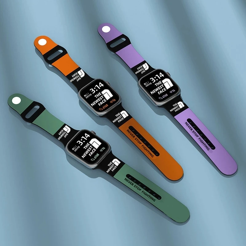 Silicone Strap For Apple watch north face band 45mm 44mm 42 41/40/38mm print watchband bracelet correa iWatch series 6 5 3 SE 7
Silicone Strap For Apple watch north face band 45mm 44mm 42 41/40/38mm print watchband bracelet correa iWatch series 6 5 3 SE 7