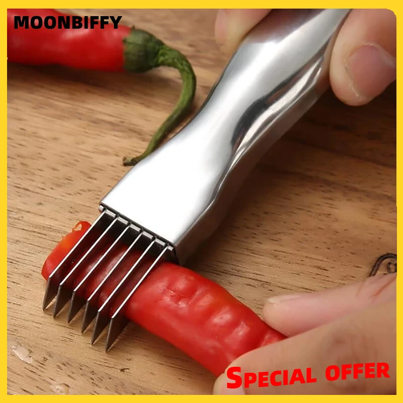 Stainless Steel Onion Cutter Graters Multifunction Garlic Tomato Chilli Knife Slicer Shredder Kitchen Vegetable Chopper Cocina
Stainless Steel Onion Cutter Graters Multifunction Garlic Tomato Chilli Knife Slicer Shredder Kitchen Vegetable Chopper Cocina