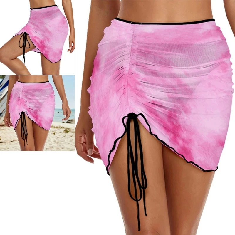 Womens Drawstring Ruched Front Tie-Dye Bikini Swimsuit Cover Up Skirt Short Beach Skirts
Womens Drawstring Ruched Front Tie-Dye Bikini Swimsuit Cover Up Skirt Short Beach Skirts