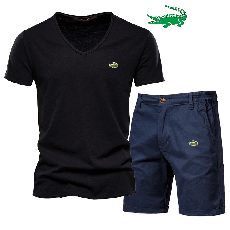 2022 Summer New Men Shorts Sets Short Sleeve T Shirt +Shorts Print Male Tracksuit Set Men's Brand Clothing 2 Pieces Sets
2022 Summer New Men Shorts Sets Short Sleeve T Shirt +Shorts Print Male Tracksuit Set Men's Brand Clothing 2 Pieces Sets
