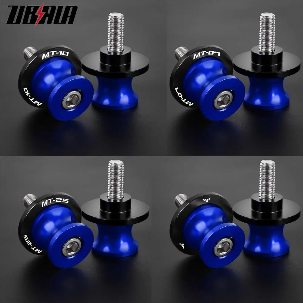 

For YAMAHA MT09 MT01 MT03 MT07 MT10 MT15 MT25 MT125 Motorcycle Accessories 6MM CNC Aluminum Swingarm Spools Stand Screws Slider