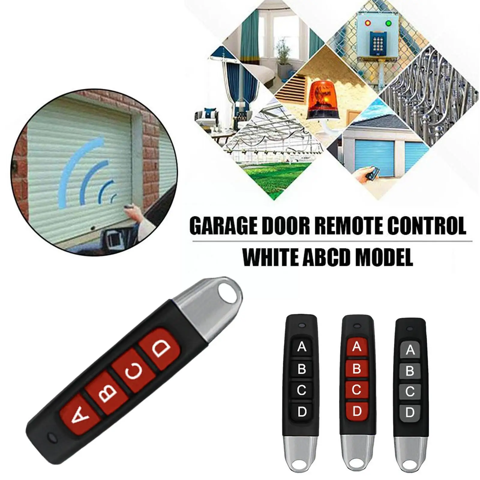 

433MHZ 433.92mhz Remote Control Garage Gate Door Opener Clone Control Remote Learning Duplicator Code Rolling