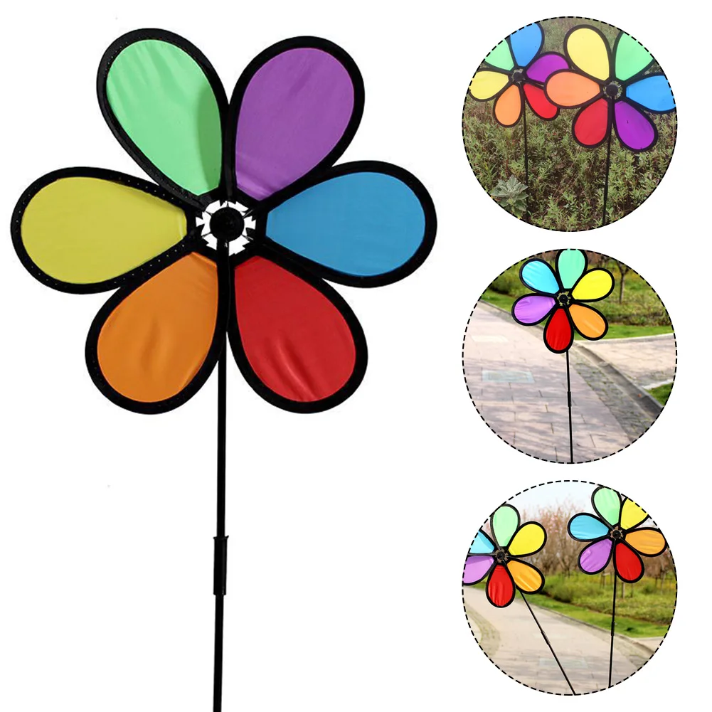 Colorful Rainbow Flower Windmill Spinner Wind Home Garden Yard Patio Outdoor Decoration Kids Toy Garden Decoration Accessory
Colorful Rainbow Flower Windmill Spinner Wind Home Garden Yard Patio Outdoor Decoration Kids Toy Garden Decoration Accessory