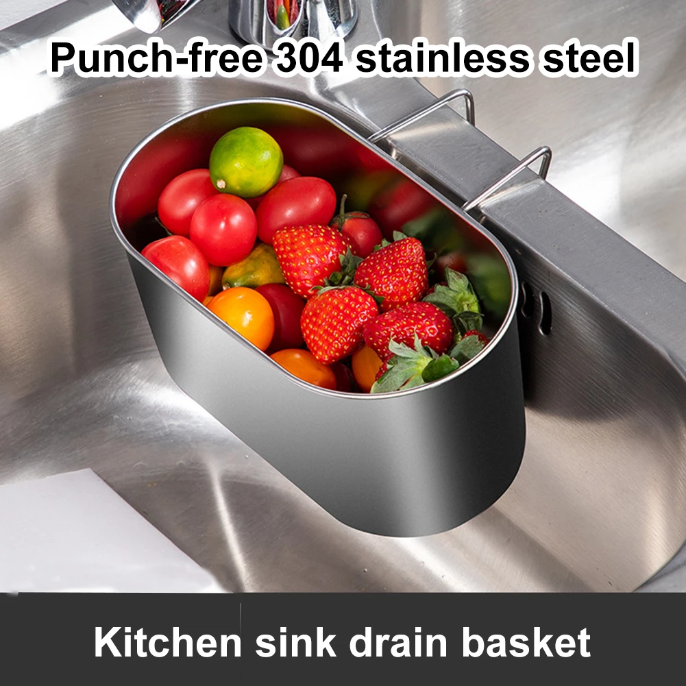 Kitchen Leftover Sink Strainer Stainless Steel Sink Drain Basket Fruit and Vegetable Drain Basket Multifunctional Drain Basket
Kitchen Leftover Sink Strainer Stainless Steel Sink Drain Basket Fruit and Vegetable Drain Basket Multifunctional Drain Basket