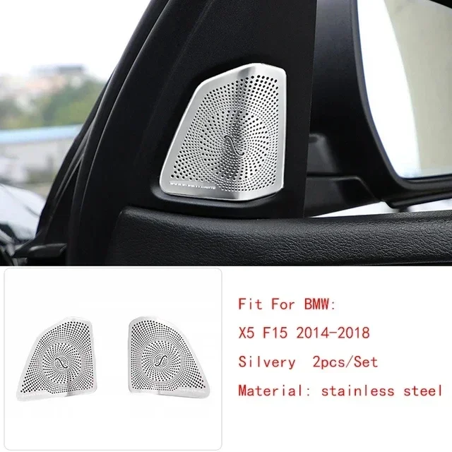 Для BMW X5 X6 F16 F15 14-19 стальная накладка динамика, накладка на дверные динамики, стерео декоративная крышка
Для BMW X5 X6 F16 F15 14-19 стальная накладка динамика, накладка на дверные динамики, стерео декоративная крышка