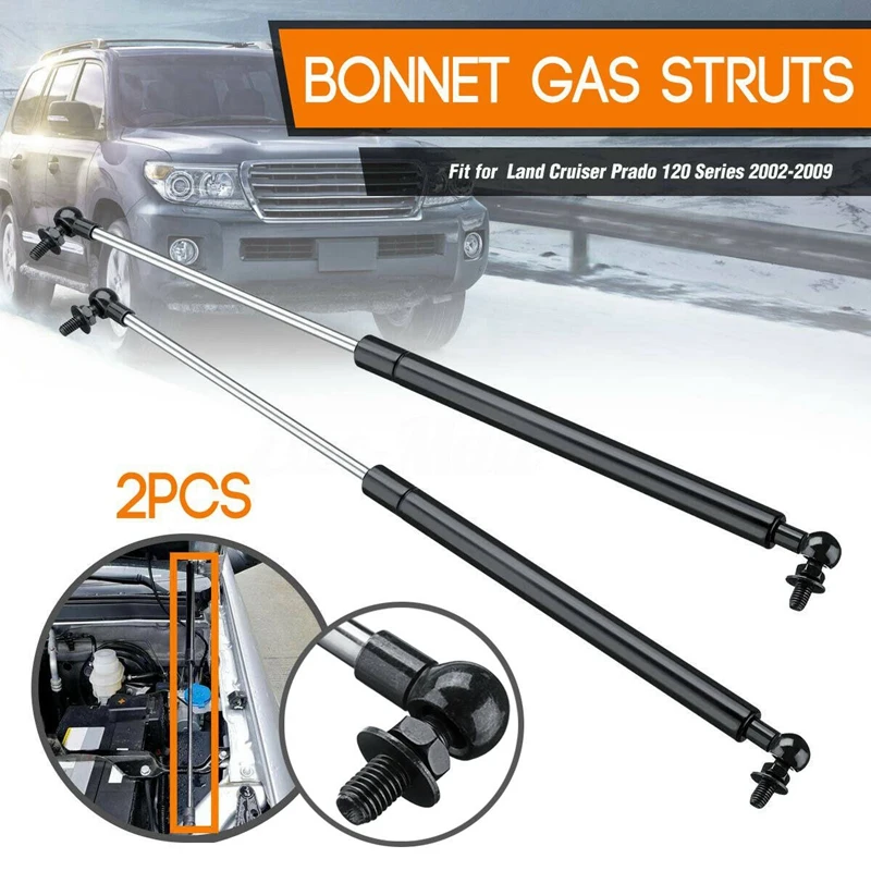 2Pcs Car Hood Struts Bonnet Gas Lift Support Damper for Toyota Landcruiser Prado 120 Series 2002-2009 475MM
2Pcs Car Hood Struts Bonnet Gas Lift Support Damper for Toyota Landcruiser Prado 120 Series 2002-2009 475MM