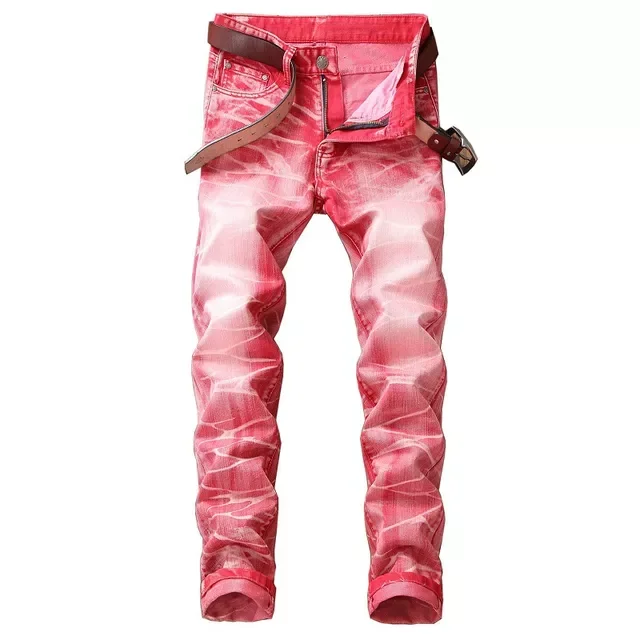 Mens Jeans Washed Slim Skinny Biker Classic Casual Denim Male Red Gray Trousers High Quality Retro
Mens Jeans Washed Slim Skinny Biker Classic Casual Denim Male Red Gray Trousers High Quality Retro