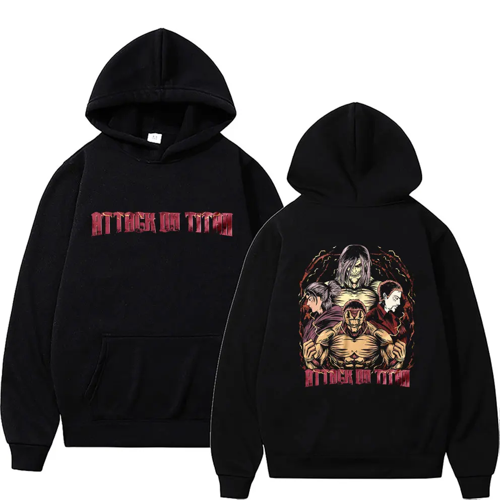 Japanese Anime Attack on Titan Eren Jaeger Theo Magath Hoodie Men Manga Hooded Sweatshirt Men's Fleece Cotton Oversized Hoodies
Japanese Anime Attack on Titan Eren Jaeger Theo Magath Hoodie Men Manga Hooded Sweatshirt Men's Fleece Cotton Oversized Hoodies