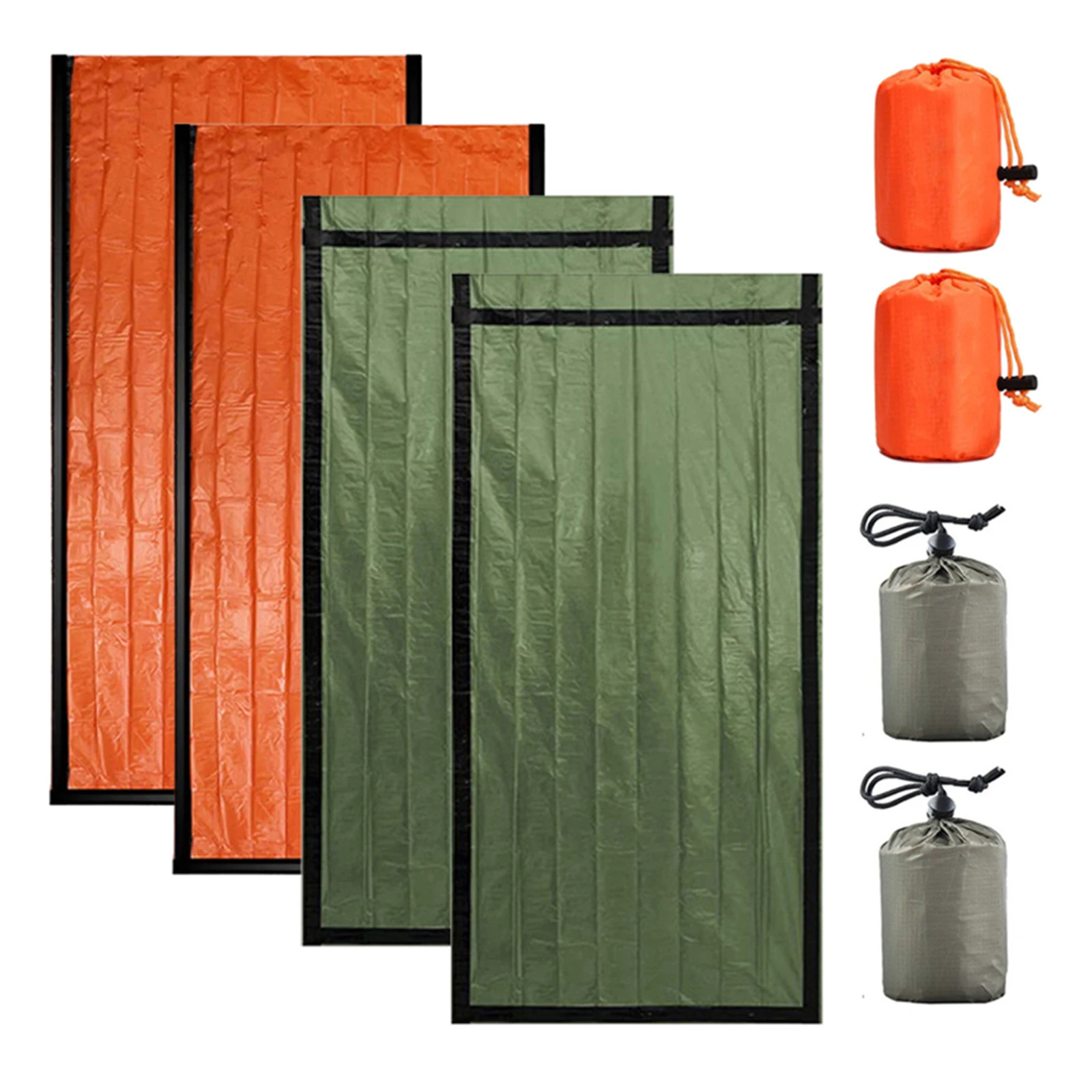 4PCS Survival Sleeping Bag Camping Thermal Sack Blanket Waterproof Lightweight Outdoor Hiking Emergency-Warm Sleeping Bag
4PCS Survival Sleeping Bag Camping Thermal Sack Blanket Waterproof Lightweight Outdoor Hiking Emergency-Warm Sleeping Bag