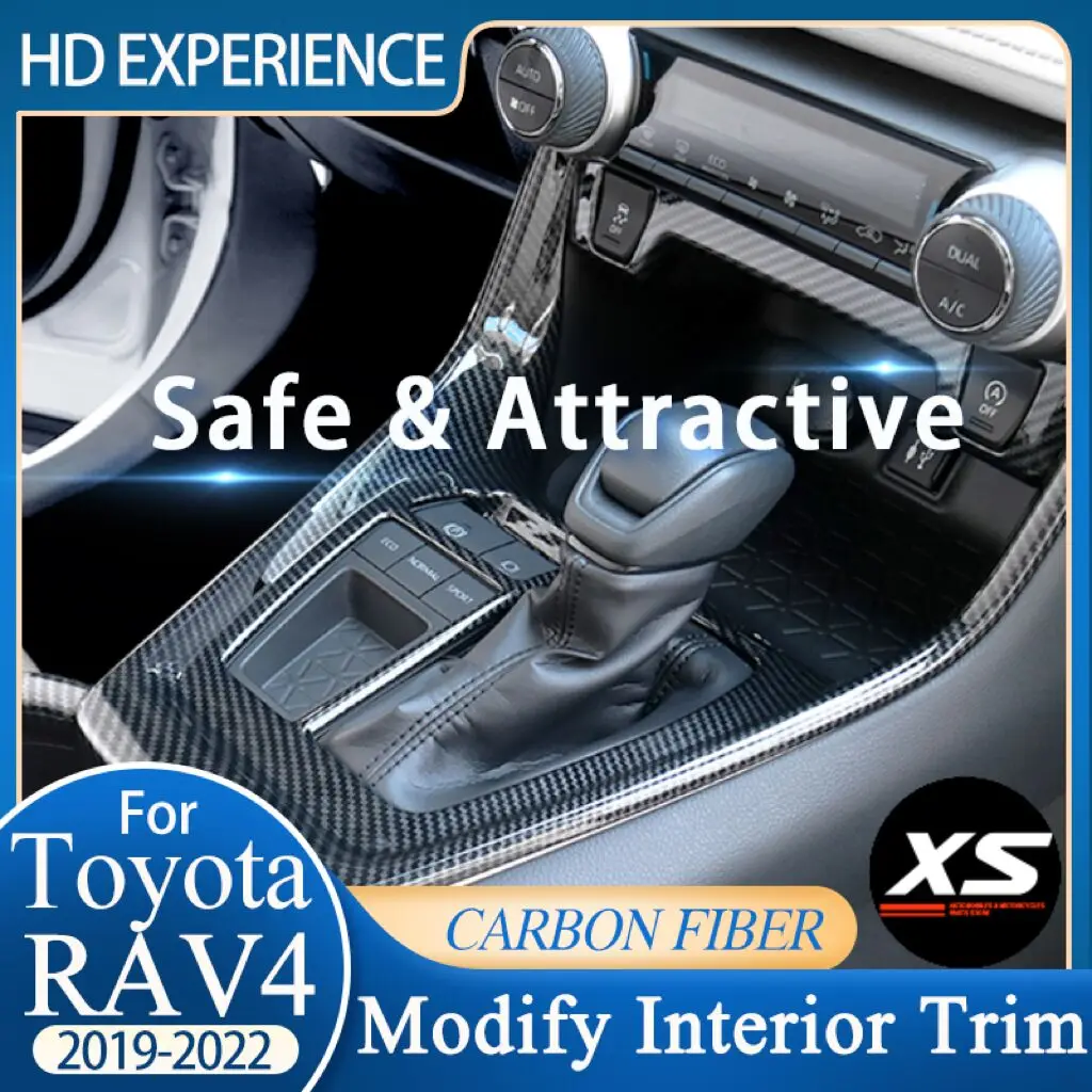 

Декоративная наклейка из углеродного волокна для Toyota RAV4 XA50 2019-2022, внутренняя отделка, модификация, защитная крышка, оболочка, аксессуары для автомобильных деталей