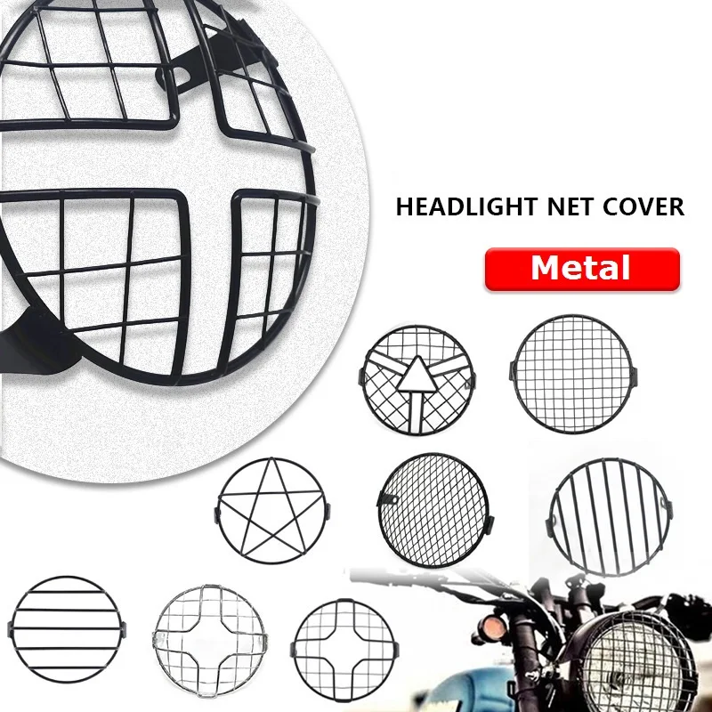 GN CG125 6.5 " Motorcycle Vintage Headlight Cover Retro Grill Star Lamp Protector For Harley Chopper Yamaha Cafe Racer
GN CG125 6.5 " Motorcycle Vintage Headlight Cover Retro Grill Star Lamp Protector For Harley Chopper Yamaha Cafe Racer