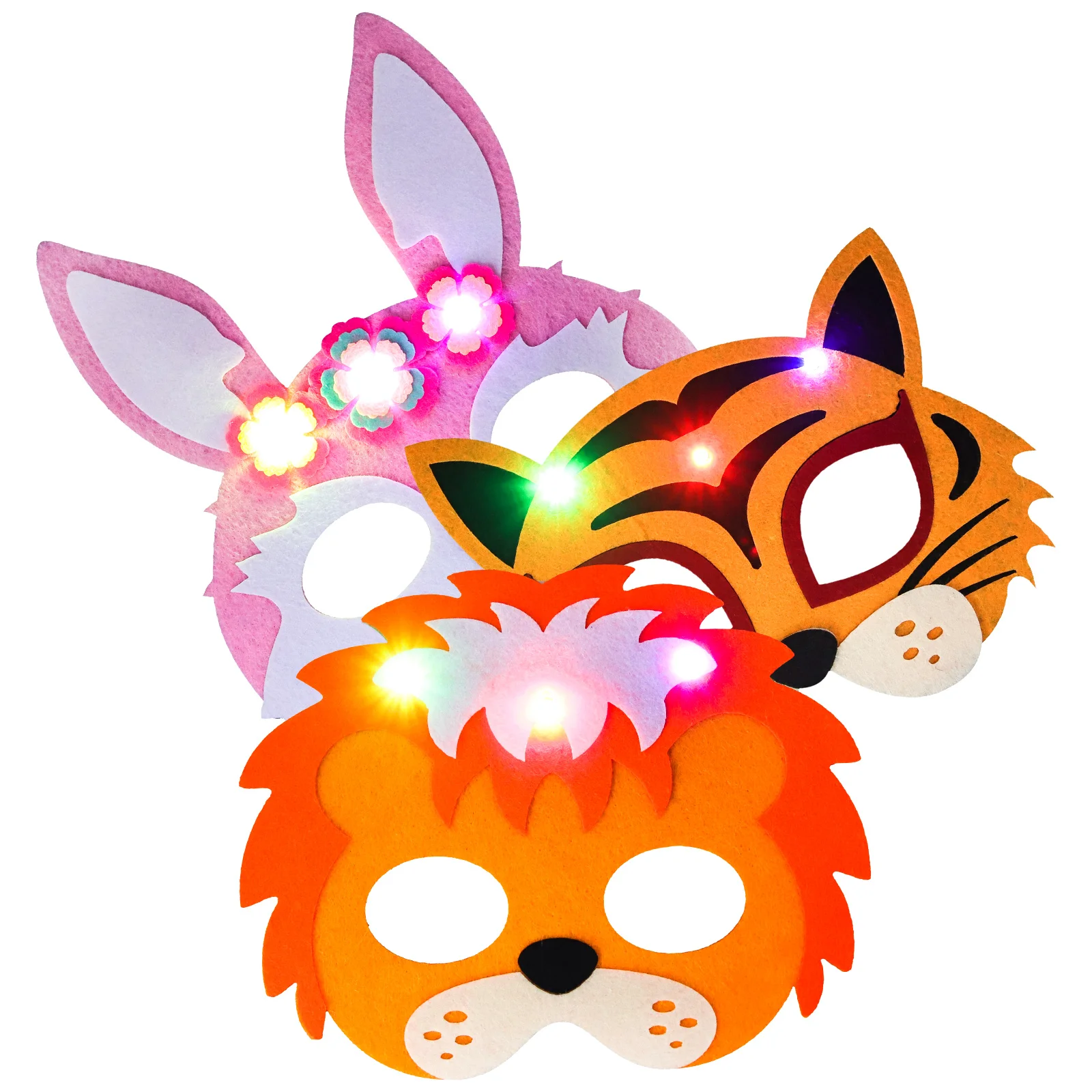 3 Pcs Glow The Mask Funny Photo Booth Props Pumpkin Mask Felt Adults Child 
3 Pcs Glow The Mask Funny Photo Booth Props Pumpkin Mask Felt Adults Child